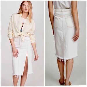 🆕 Free People - Mambo White Wash Skirt